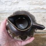 Small enamelled stoneware pitcher signed Gilbert Métènier