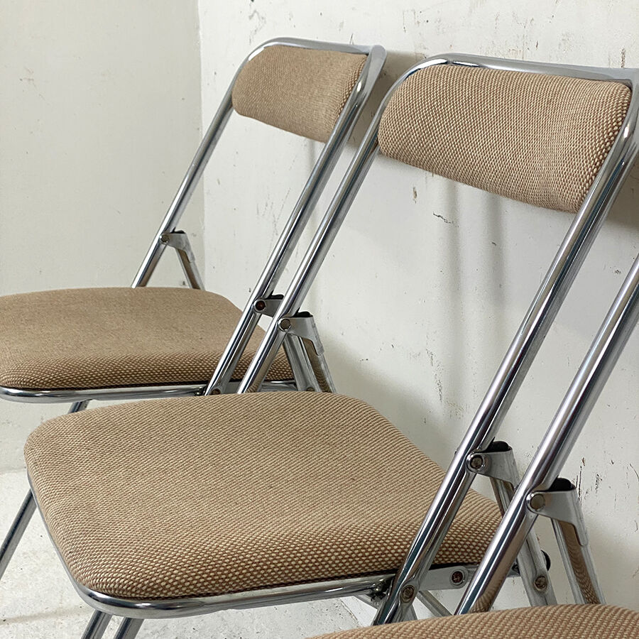 Set of 4 folding chairs Souvignet