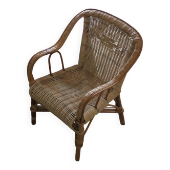 Fauteuil en rotin enfant