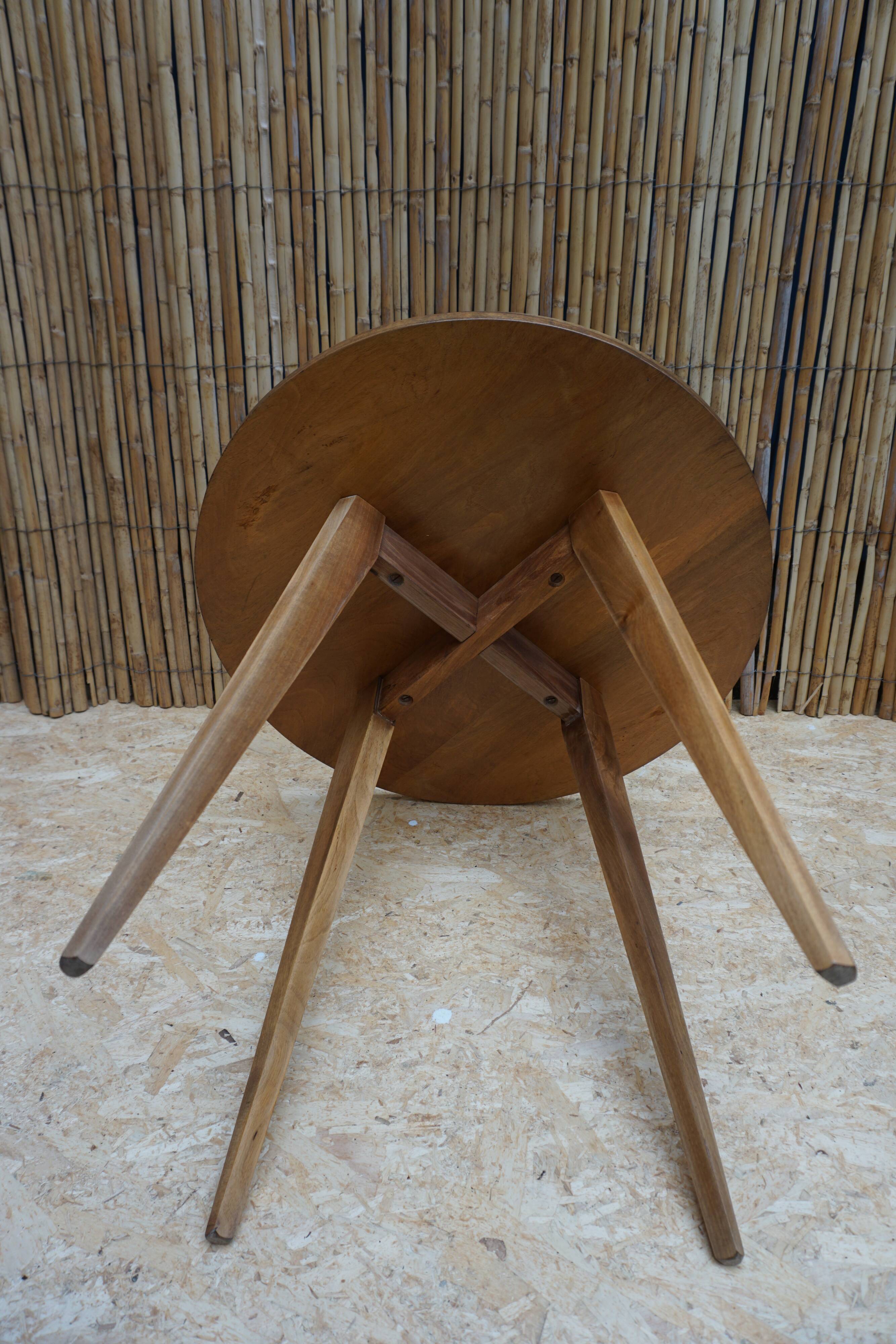 Art Deco walnut side table or coffee table.