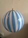 Round suspension striped white and blue Circus theme