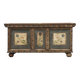 Folk art painted bridal chest