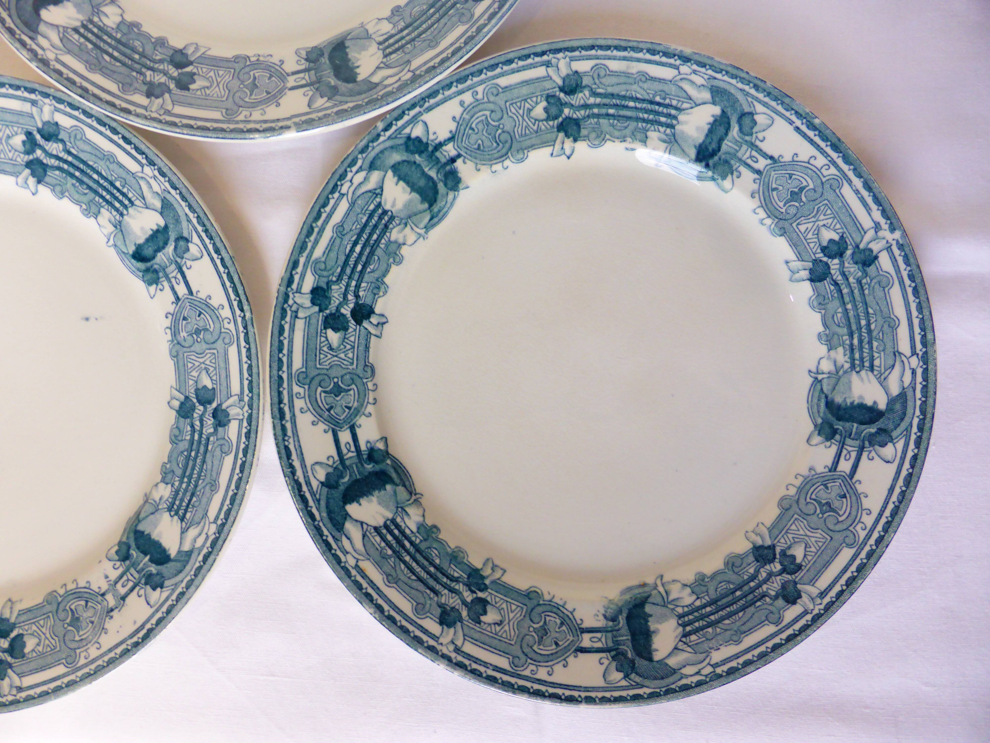 3 vintage dessert plates from CM&C, Massena model