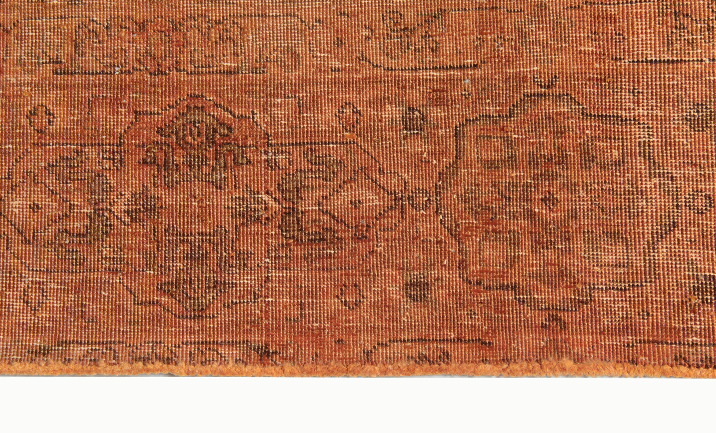Vintage persian overdyed carpet hamdade oriental rust wool area rug- 295x360cm