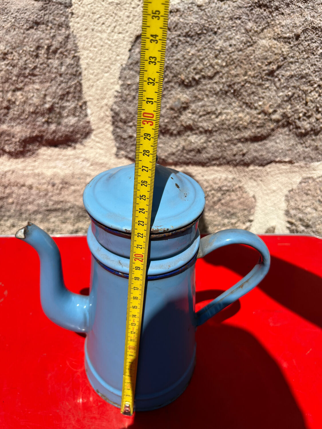 Enamelled coffee maker