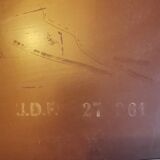 Art deco mirror stamped 74x50cm