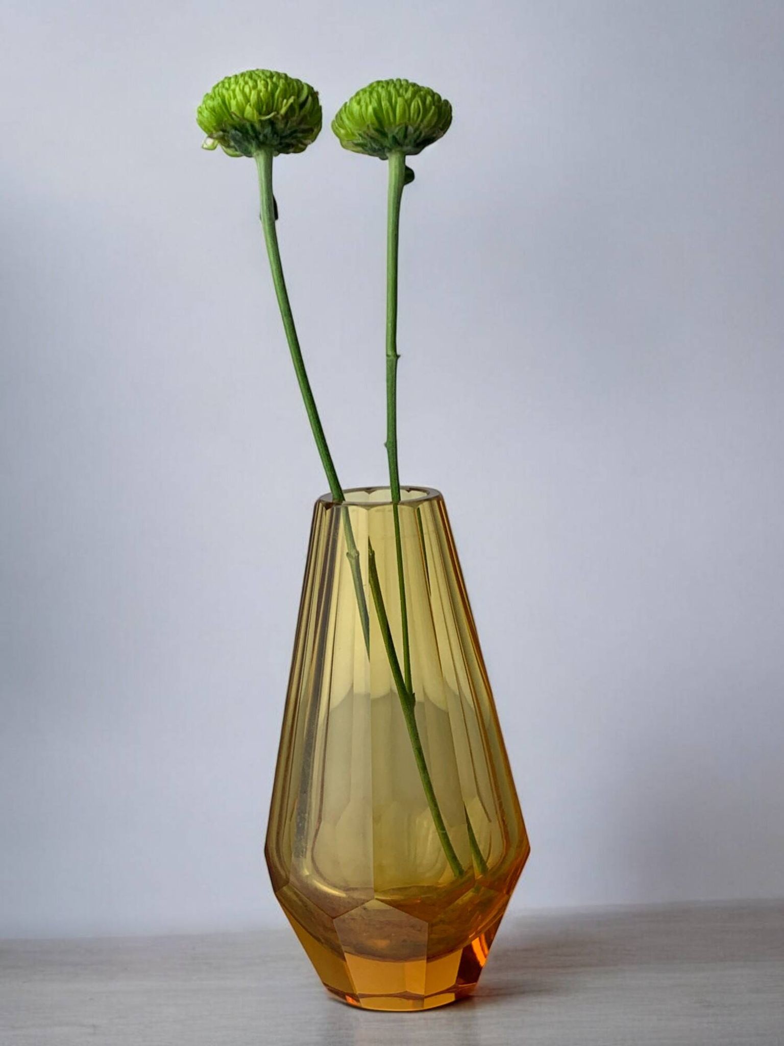 Yellow Faceted Vase by Seguso, Murano glass, Italy, 1970