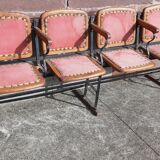 4 seater cinema bench