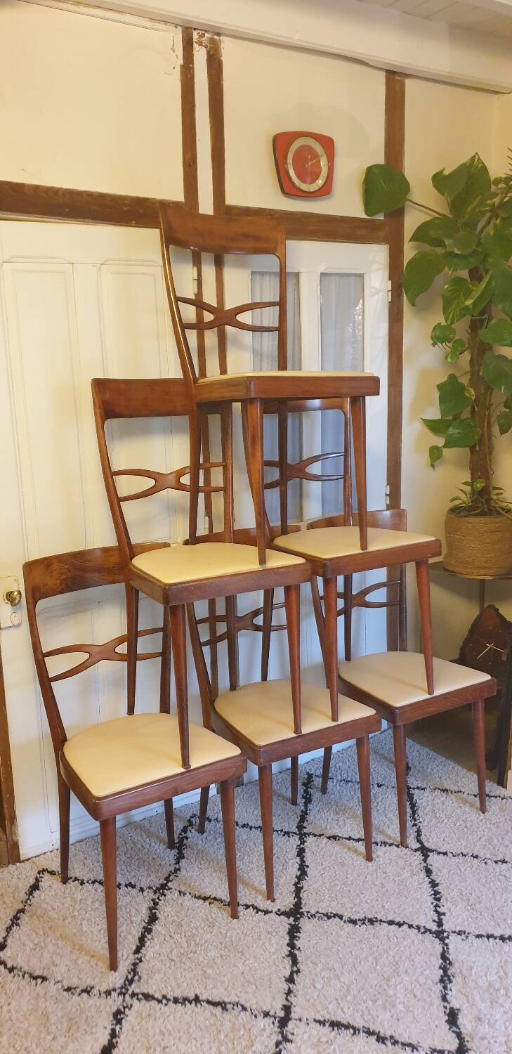 Six consorzio sedie friuli chairs