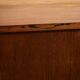 Rosewood and Teak Low Sideboard with Sliding Doors, 1960s