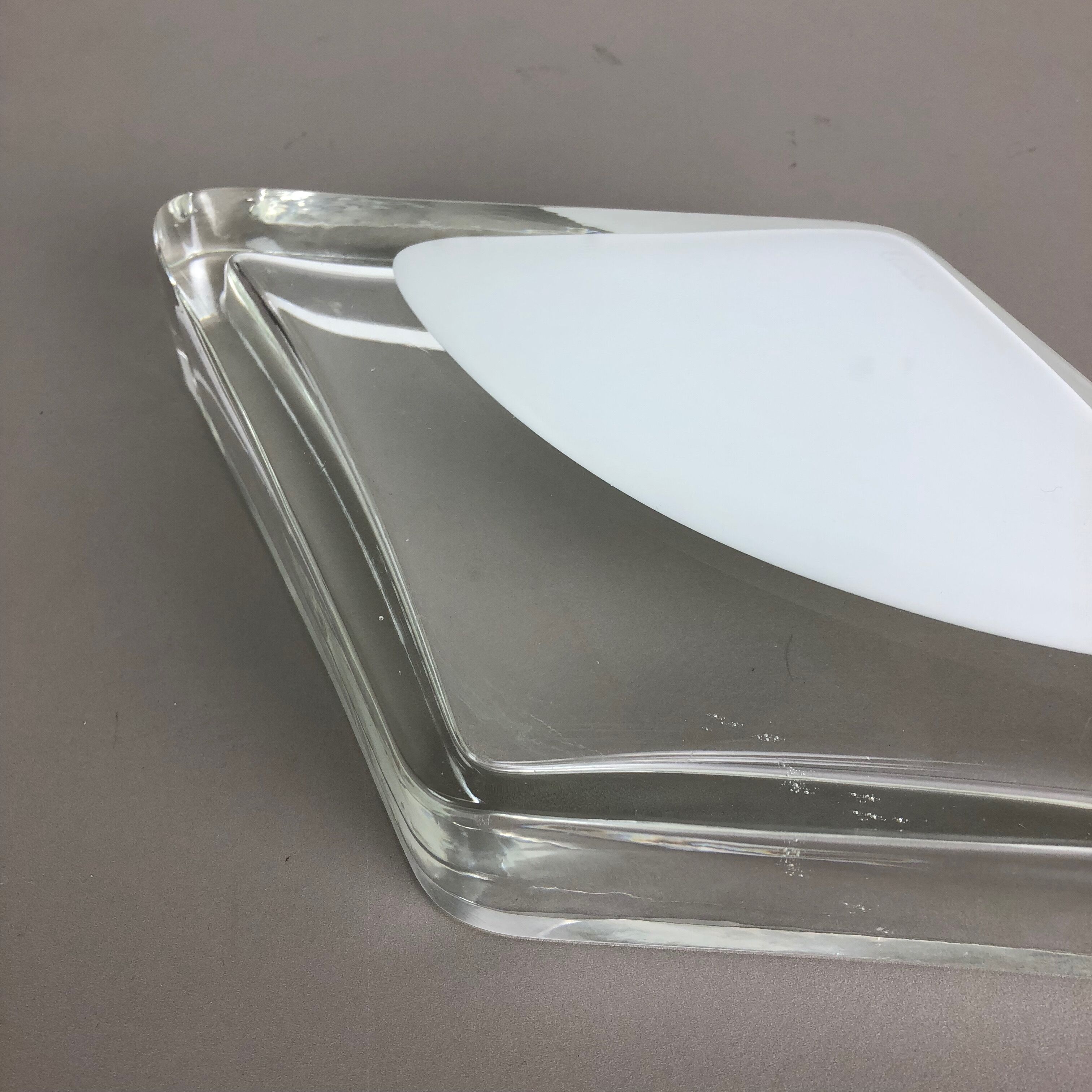 Murano glass shell bowl Antonio da Ros, Cenedese 1970s