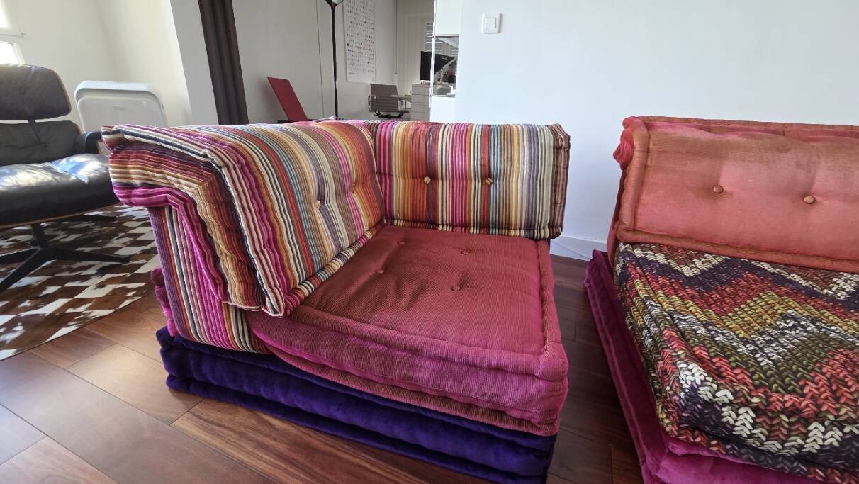 Mah Jong sofa Roche & Bobois Missoni fabrics