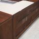 Mid-century meridian by Giuseppe Gibelli with bedside table.