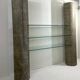 Sculptural brutalist shelf in Eternit fibrociment concrete from the 1980s.