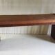 Art Deco design bench in wood and fabric - 1930s/40s