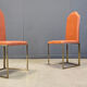 Chaises de salle à manger en laiton vintage par Belgochrom, années 1970.