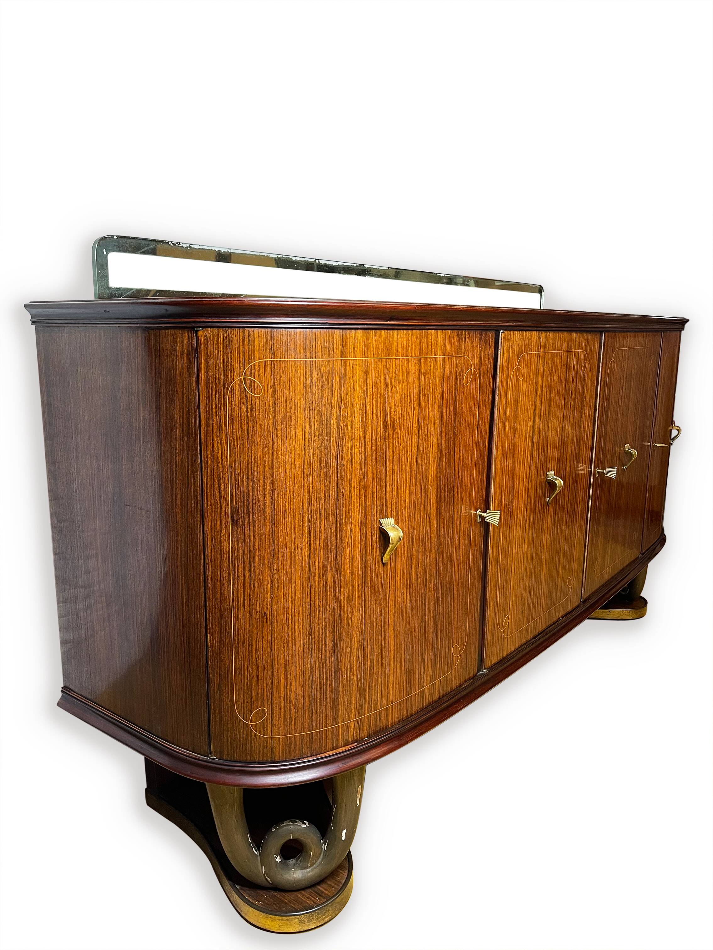 Buffet vintage, dans le style de Paolo Buffa, 1950