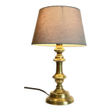 Lamp chic old solid brass candle holder