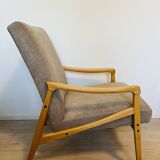 Fully restored Mid Century Armchair by Jiri Jiroutek from Czechoslovakia