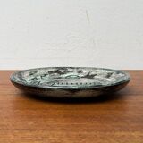 Mid-Century Handmade Ceramic Wall Plate with Viking Patterns from Arol, Norway, 1960s