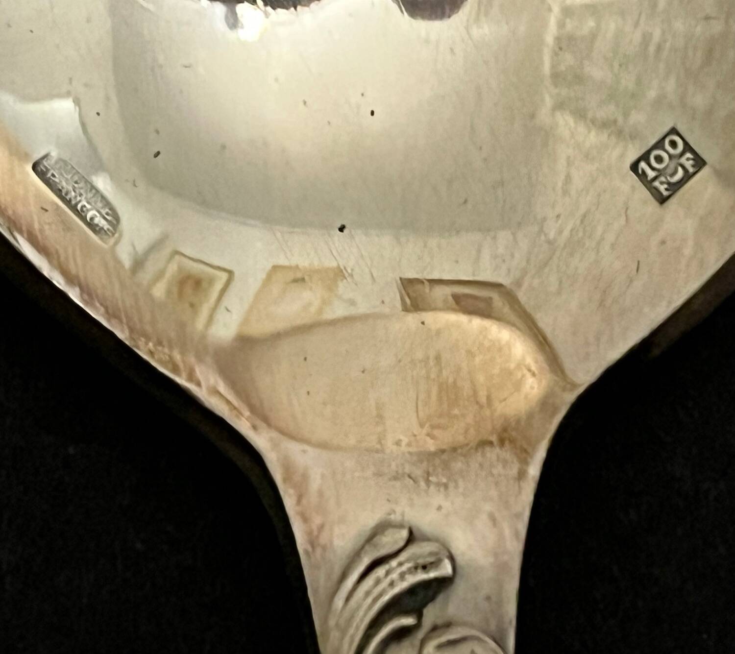 12 silver-plated metal cutlery sets Rocaille