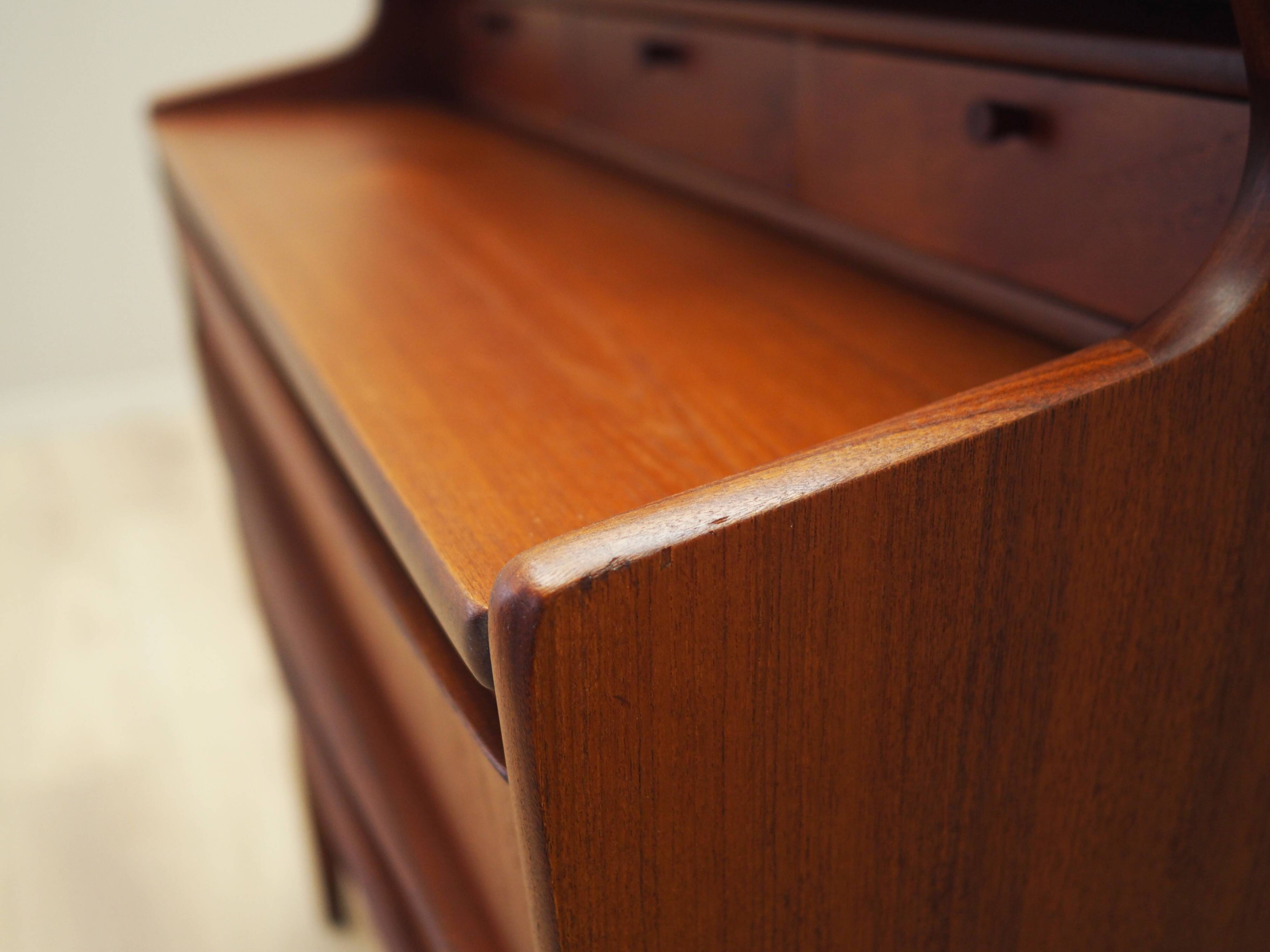 Teak secretary, Danish design, 1970s, production: Denmark