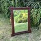 Antique carved wooden mirror