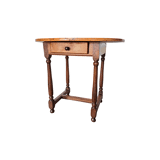 French Louis XIV Walnut Table With Drawer, early 1700s