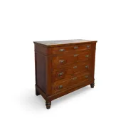 Antique Italian walnut chest of drawers dating to the late 19th centur
