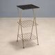Petite étagère vintage en métal émaillé, design Italie, années 1950