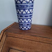 Blue and White Ceramic Decorative Vase Robert Picault