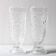 Set of 2 Pressed Glass Stylish Glasses Cibulak by Pavel Panek / 1977