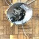 1970s vintage suspension – 8 lights – chrome metal