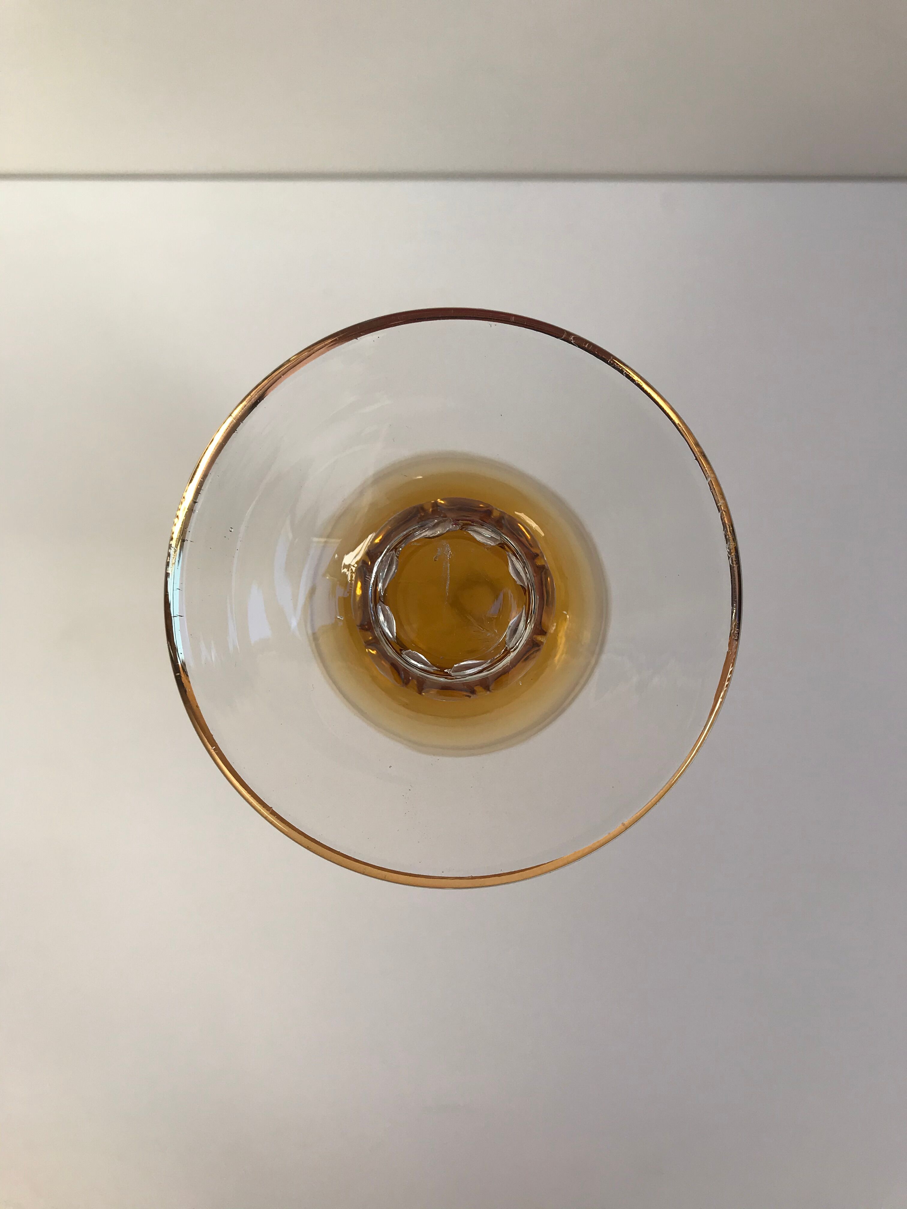 Brown and gold vase, Made in Italy