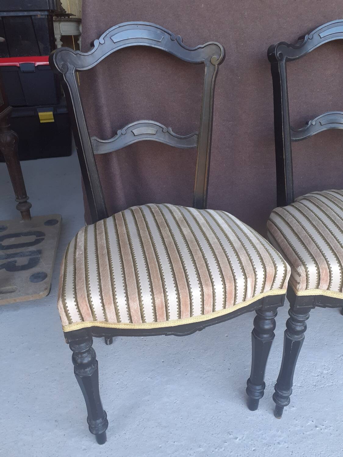 Set of 3 antique Napoleon III style chairs