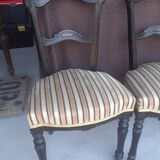Lot de 3 chaises anciennes style Napoléon III