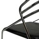 4 chaises minimalistes en fil d'acier chromé, années 80