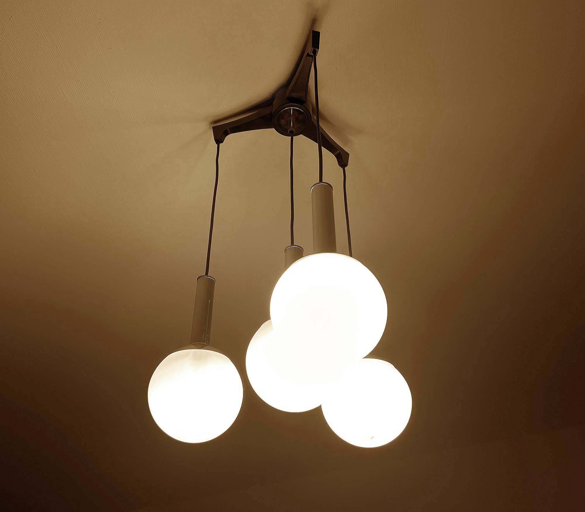 Italian Mid Century Space Age Pendant Lamp