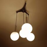 Lampe à suspension italienne du milieu du siècle de l'ère spatiale