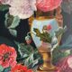 Table HST "Bouquet of flowers on a console" signed late 19th century