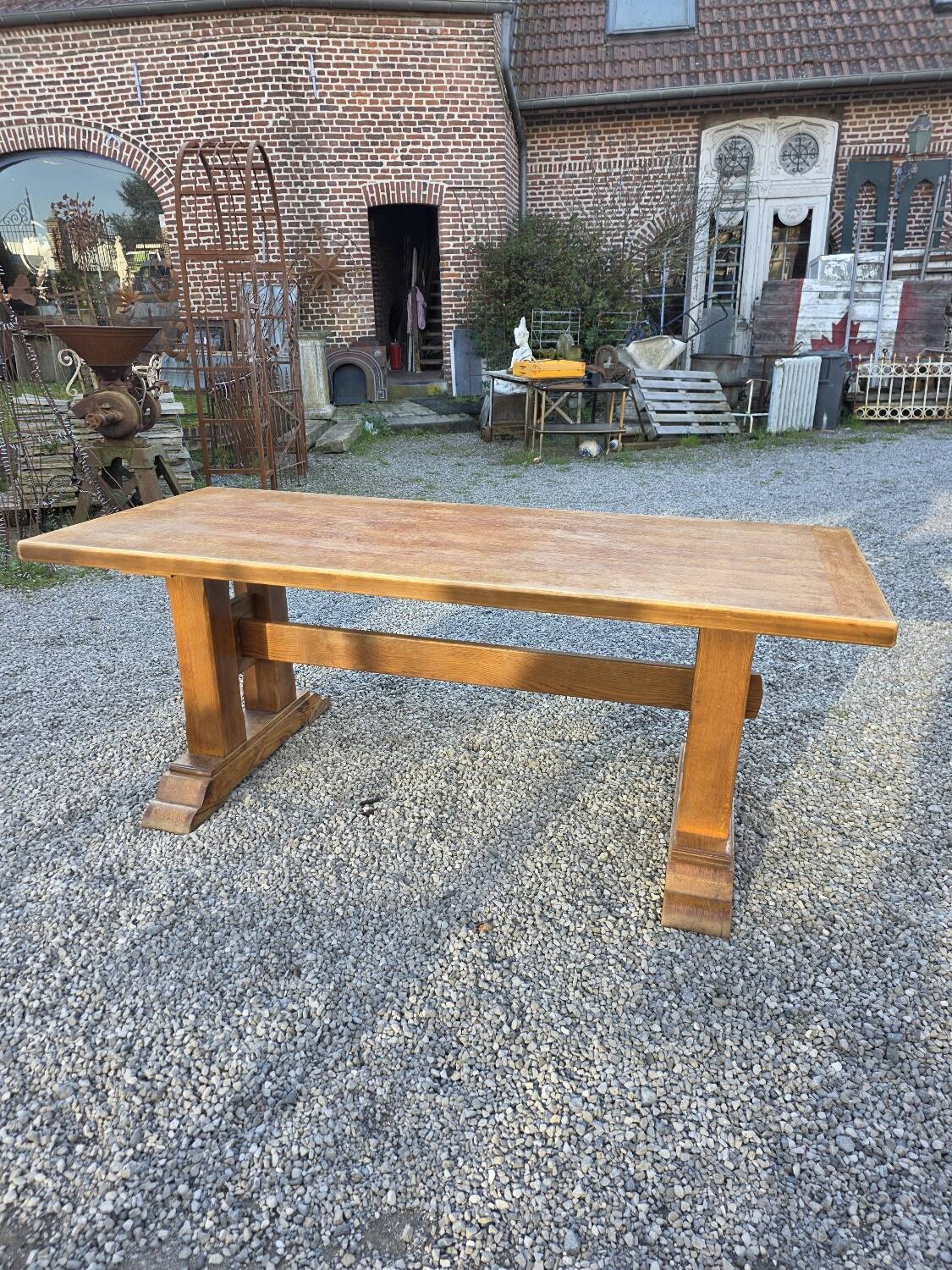 Oak farmhouse table