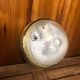 Old molded glass ceiling light + vintage gold contour