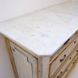 Antique Italian chest of drawers with marble top