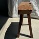 Small organic bench in upcycled Asian teak quadripod - Sungai
