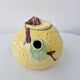 Vintage Ceramic Tisaniere Teapot Barbotine Lemon