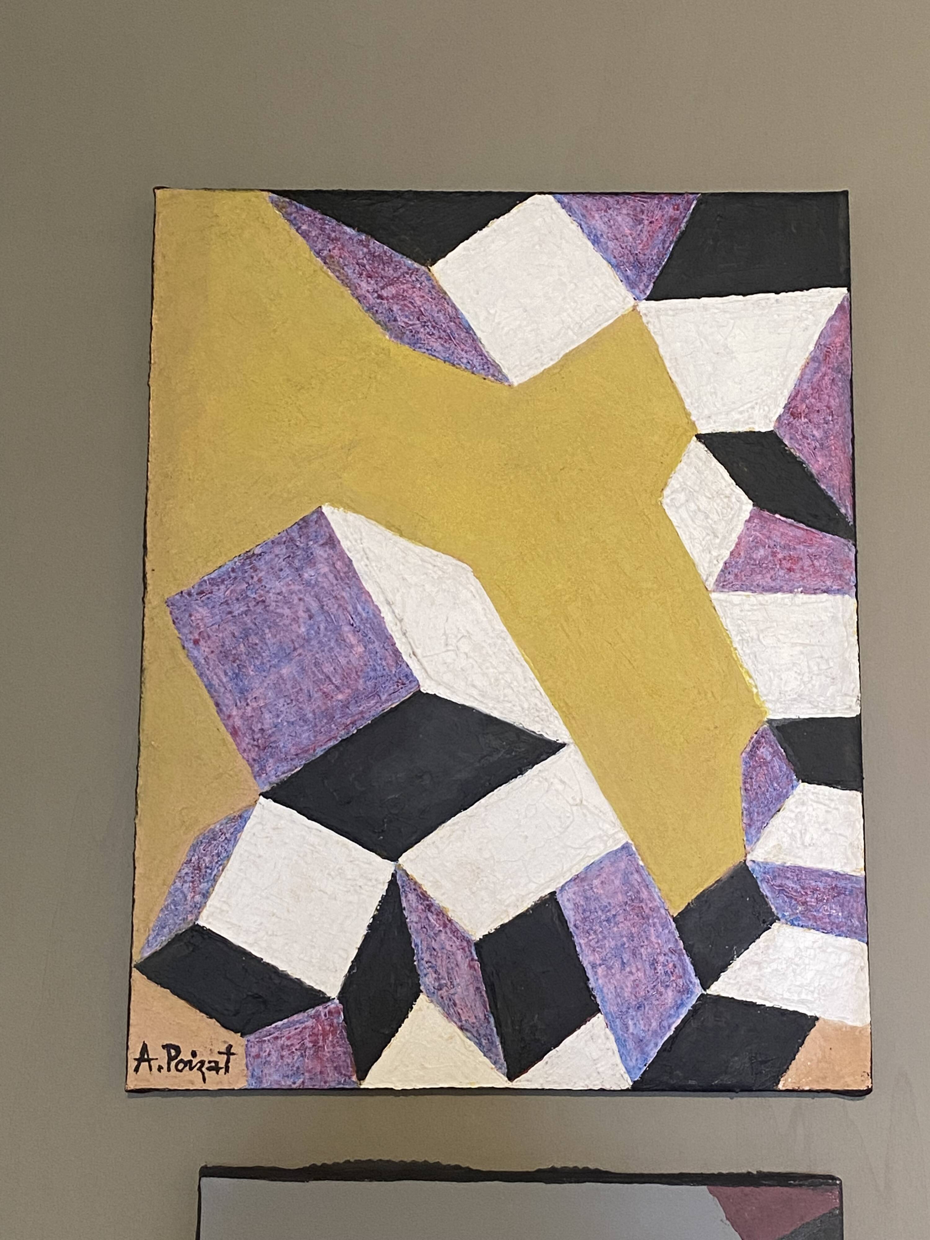 Geometric painting Albert Poizat