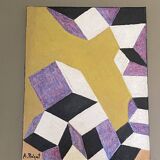 Geometric painting Albert Poizat