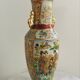 Antique Japanese Satsuma vase, 19th - early 20th century, decorated with geishas.