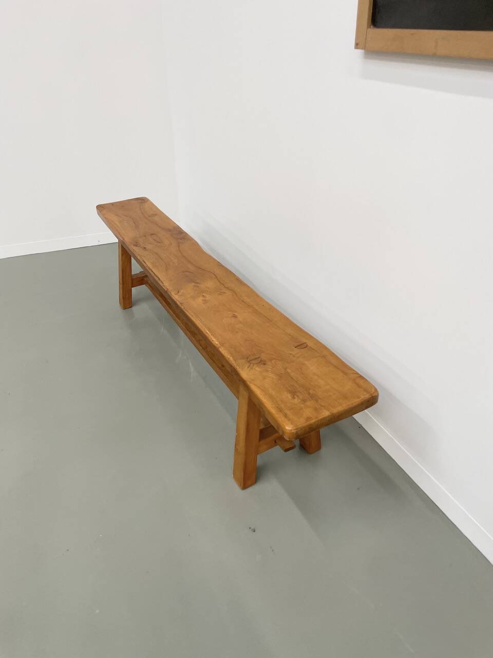 Solid elm bench 2m