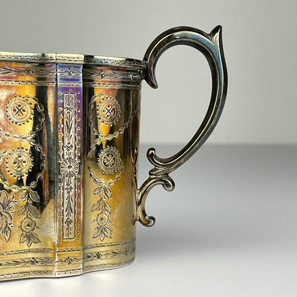 Antique silver-plated coffee and tea service by Elkington & Co, 1880s, set of 4.